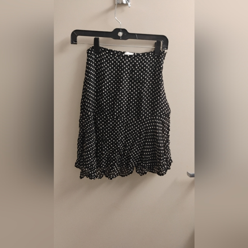 Jolie Jolie Petite Mendigote Polka Dot Viscose Mini Skirt Sz 36